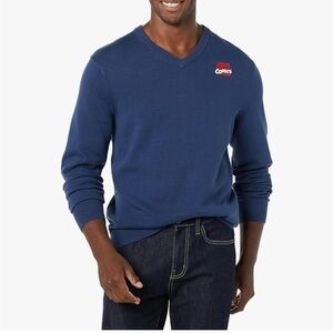 Marvel Comics Logo V-Neck Sweater